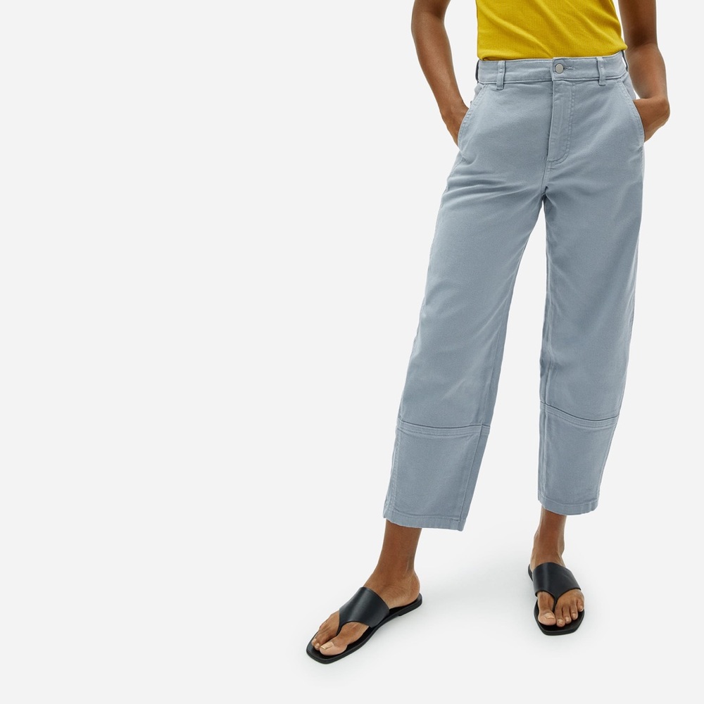 Everlane Wide Leg High Rise Utility Barrel Taper Pant